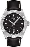 Tissot mens PR 100 Classic Stainless Steel Dress Watch Black T1016101605100
