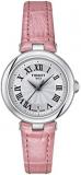 Tissot Womens Bellissima Small Lady 316L Stainless Steel case Quartz Watch, Pink, Leather, 4 (T1260101601301)