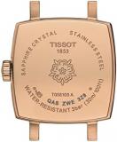 Tissot Womens Lovely Summer Set 316L Stainless Steel case with Rose Gold PVD Coating Quartz Watch, Tan, Leather, 9 (T0581093603101)