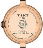 Tissot womens Bellissima 316L stainless steel case with rose gold PVD coating Dress Watch Brown T1260103601300