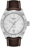 Tissot mens PR 100 Classic Stainless Steel Dress Watch Brown T1016101603100
