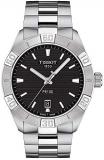 Tissot mens PR 100 Classic Stainless Steel Dress Watch Grey T1016101105100