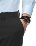 Tissot Unisex T-Touch Connect Solar Antimagnetic Titanium Case Swiss Tactile Quartz Watch with Rubber Strap, Black, 23 (Model: T1214204705102)