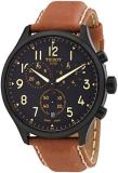 Tissot Mens Chrono XL 316L Stainless Steel case with Black PVD Coating Quartz Watch, Beige, Leather, 22 (T1166173605203)