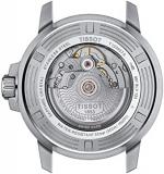 Tissot Mens Seastar 1000 Powermatic 80 316L Stainless Steel case Swiss Automatic Watch, Grey, Stainless Steel, 21 (T1204071108101)