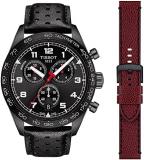 Tissot mens Tissot PRS 516 Chronograph 316L stainless steel case with black PVD ...