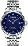 Tissot Mens Le Locle Powermatic 80 316L Stainless Steel case Swiss Automatic Watch, Grey, Stainless Steel, 19 (T0064071104300)