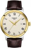 Tissot mens Classic Dream Stainless Steel Dress Watch Brown T1294102626300