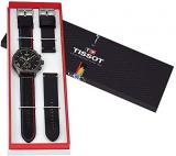 Tissot mens Tissot Chrono XL 316L stainless steel case with antique steel PVD coating Casual Watch Black T1166173705102