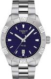 Tissot mens PR 100 Classic Stainless Steel Dress Watch Grey T1016101104100