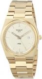 Tissot Mens PRX 316L Stainless Steel case with Yellow Gold PVD Coating Quartz Wa...