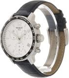 Tissot Mens Quickster 316L Stainless Steel case Swiss Quartz Watch, Blue, Leather,19 (T0954171603703)