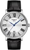 Tissot unisex-adult Carson Stainless Steel Dress Watch Black T1224101603300