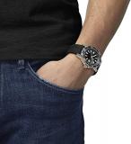 Tissot Mens Supersport Gent 316L Stainless Steel case Quartz Watch, Black, Rubber, 22 (T1256101705100)