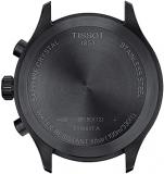 Tissot Mens Chrono XL Vintage 316L Stainless Steel case with Black PVD Coating Swiss Quartz Watch, Black, Leather, 22 (T1166173605200)