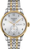 Tissot Mens Le Locle 316L Stainless Steel case with Yellow Gold PVD Coating Swiss Automatic Watch, Grey, Stainless Steel, 19 (T0064282203200)