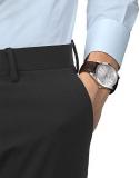 Tissot mens Gentleman Quartz Stainless Steel Dress Watch Brown T1274101603101