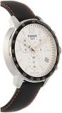Tissot Mens Quickster 316L Stainless Steel case Swiss Quartz Watch, Black, Leather,19 (T0954171603704)