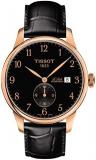 Tissot Mens Le Locle 316L Stainless Steel case with Rose Gold PVD Coating Swiss Automatic Watch, Black, Leather, 19 (T0064283605200)