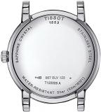 Tissot Womens Carson Premium Lady Moonphase Swiss Quartz Watch, Grey, Stainless Steel, 16 (T1222231103300)