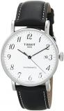 Tissot Mens Everytime Desire Auto 316L Stainless Steel case Automatic Watch, Black, Leather, 21 (T1094071603201)
