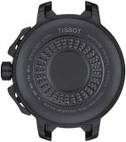Tissot Mens T-Race Cycling 316L Stainless Steel case with Black PVD Coating Quartz Watch, Black, Silicon, (T1114173705702)
