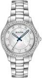 Bulova Womens Analogue Classic Quartz Watch with Stainless Steel Strap 96L265