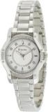 Bulova Women's 96R137 Silver Case Diamond White Dial Watch