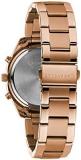 Caravelle Sport Chronograph Ladies Watch, Stainless Steel , Rose Gold-Tone (Model: 44L240)