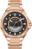 Men's Bulova Precisionist Watch 97D129, Rose Gold-Tone Accents