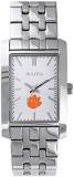 Bulova Women's Clemson University Tigers Silver Rectangle Watch