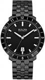 Bulova 98B218 Mens BA11 Black Steel Bracelet Watch