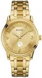 Bulova Men's Clemson University Tigers Gold Watch Gold Circle Watch