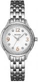Bulova 96L212 Women's Classic White Dial Stainless Steel Bracelet Crystal Watch