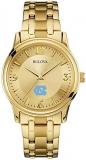 Bulova Men's North Carolina Tarheels UNC Gold Watch Gold Circle Watch