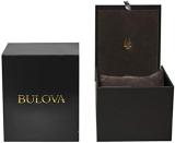 Bulova 97A165 Men's Gold Tone Stainless Steel Black Dial Chronograph Sports Watch