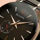 Bulova Men's Analog Quartz Watch with Stainless Steel Strap 98A188