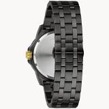 Bulova Marine Star Diamond Accent and Black Ion-Plated Bracelet Watch | 44mm | 98D176