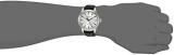 Bulova Men's 'Gemini' Swiss Automatic Stainless Steel and Black Leather Casual Watch (Model: 63B173)