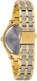 Bulova Women's 98N112 Swarovski Crystal Analog Display Quartz Gold Watch