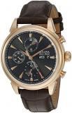 Bulova Men's 'Gemini' Swiss Automatic Stainless Steel and Brown Leather Casual W...