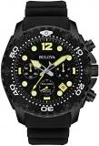 Bulova Men's 98B243 Sea King Analog Display Quartz Black Watch