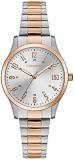Caravelle by Bulova Traditional Quartz Ladies Watch, Stainless Steel Two-Tone Expansion, Two-Tone (Model: 45L183)