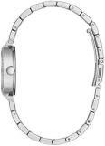 Caravelle by Bulova Modern Quartz Ladies Watch, Stainless Steel Crystal , Silver-Tone (Model: 43L210)