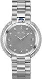 Bulova Ladies Rubaiyat Diamond Stainless Steel Watch 96R219