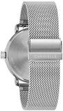 Caravelle by Bulova Men's min/ Max Quartz Men's Silver Tone Stainless Steel Watch with Mesh Bracelet Style: 43A149