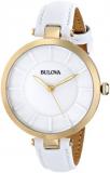 Bulova Women's 97L140 Stainless Steel Watch with Leather Band