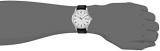 Caravelle by Bulova Traditional Quartz Mens Watch, Stainless Steel with Black Leather Strap, Silver-Tone (Model: 43B152)