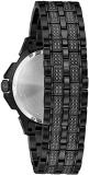 Bulova Men's Crystal Octava Quartz Watch with Stainless Steel Strap, Black, 21 (Model: 98C134)
