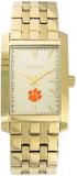 Bulova Men's Clemson University Tigers Gold Rectangle Watch